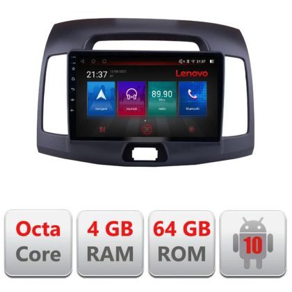 Navigatie HHyundai Elantra 2009 E-2009 Octa Core cu Android Radio Bluetooth Internet GPS WIFI DSP 4+64GB 4G