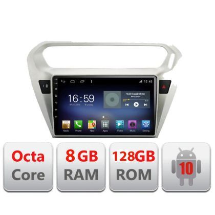 Navigatie Citroen C-Elisee F-301 Octa Core cu Android Radio Bluetooth Internet GPS WIFI DSP 8+128GB 4G