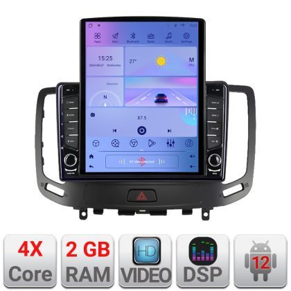 Navigatie Infiniti G35 G37 2006-2013 Android radio gps internet quad core 2+32 ecran vertical 9.7" KIT-G25+EDT-E708