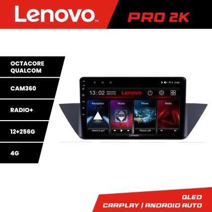 Navigatie BMW X1 E84 Lenovo Kit-219 cu Android Radio Bluetooth internet 8 core QLED 2K 12+256 360