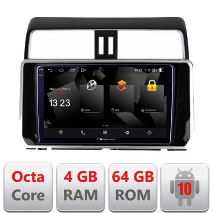 Navigatie Toyota Prado J150 2018- 5510-1065 Android Octa Core 720p 4+64 DSP 360 camera carplay android auto