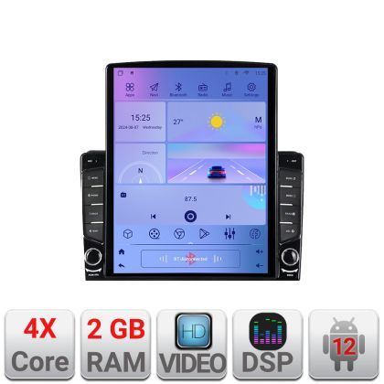 Navigatie Toyota Android radio gps internet quad core 2+32 ecran vertical 9.7" Kit-toyota-universal+EDT-E708 v1