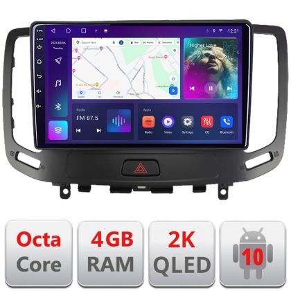 Navigatie Infiniti G35 G37 2006-2013 Android ecran Qled 2K Octa core 4+32 KIT-G25+EDT-E409-2K