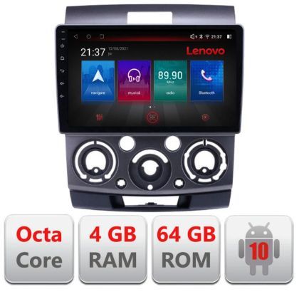 Navigatie Ford Ranger Mazda BT50 2007-2012 E-RANGER Octa Core cu Android Radio Bluetooth Internet GPS WIFI DSP 4+64GB