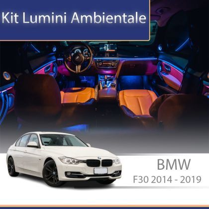 Lumini ambientale  BMW Seria 3 (F30) 2014-2019 dedicat set complet cu trimuri control telefon sau sistem original