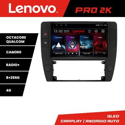 Navigatie Passat B5 1997-2004 Android radio gps internet 8 core QLED 2K 8+256 360 Lenovo