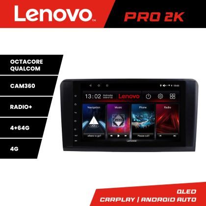 Navigatie Mercedes ML GL Lenovo Kit-213 8 core QLED 2K 4+64 360 Android Waze USB Navigatie Internet Youtube Radio