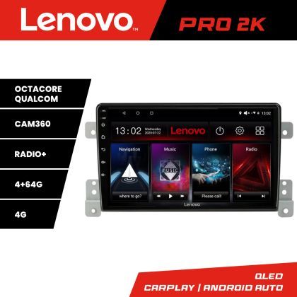 Navigatie Suzuki Grand Vitara Old Quad Core Lenovo Kit-053 8 core QLED 2K 4+64 360 Android Waze USB Navigatie Internet Youtube Radio