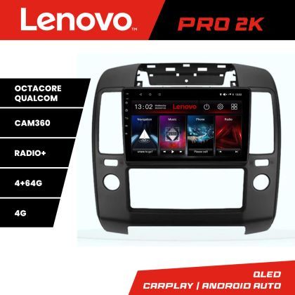 Navigatie Nissan Navara Pathfinder 2005-2010 Lenovo Kit-NAV5 8 core QLED 2K 4+64 360 Android Waze USB Navigatie Internet Youtube Radio