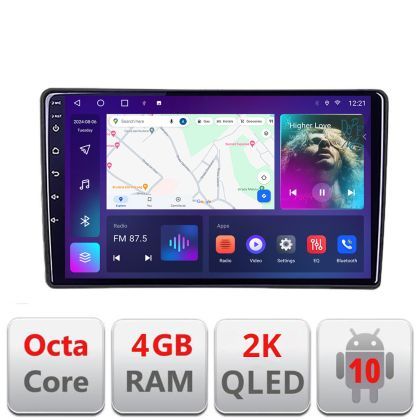 Navigatie Peugeot 307 C-307 Android Octa Core Ecran 2K QLED GPS 4G 4+32GB 360 KIT-307+EDT-E409-2K