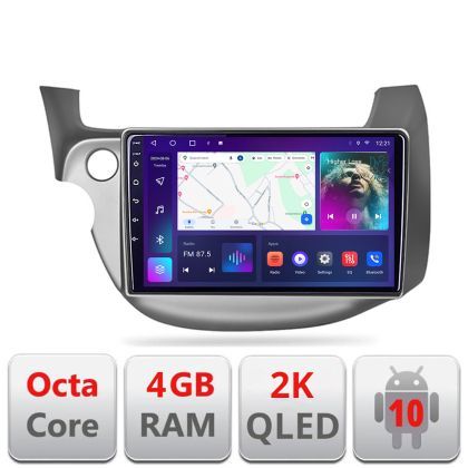 Navigatie Honda Fit 2008-2013 Android ecran Qled 2K Octa core 4+32 Kit-fit-08+EDT-E409-2K