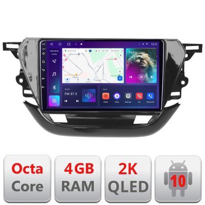 Navigatie Opel Corsa F 2019- Android ecran Qled 2K Octa core 4+32 KIT-corsa-f+EDT-E409-2K