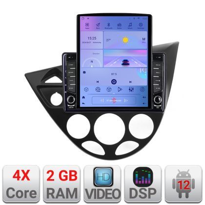 Navigatie Ford Focus 1 1998-2004 Android radio gps internet quad core 2+32 ecran vertical 9.7" kit-focus1+EDT-E708