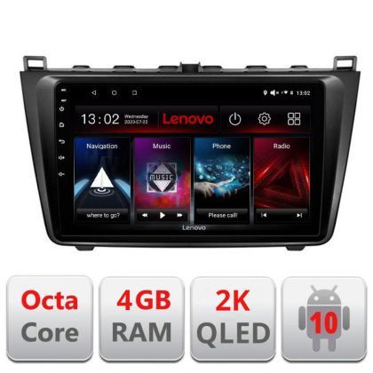 Navigatie Mazda 6 L-012, Octacore, 4Gb RAM, 64Gb Hdd, 4G, QLED 2K, DSP, Carplay, Bluetooth