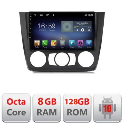 Navigatie BMW Seria 1 E87 2007-2011 clima manuala F-bmw117-manual Octa Core cu Android Radio Bluetooth Internet GPS WI