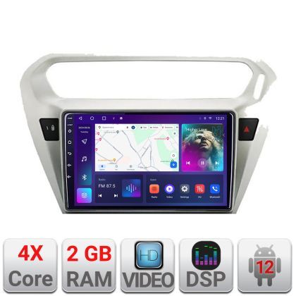 Navigatie Peugeot 301 Citroen C-Elisee A-301  2+32 GB Android Waze USB Navigatie Internet Youtube Radio