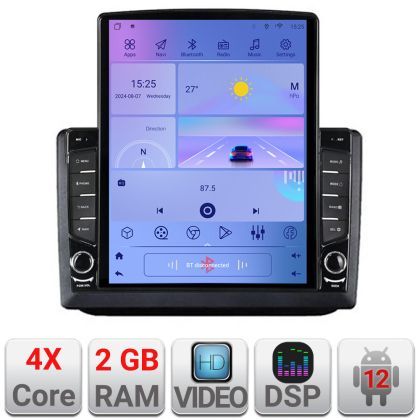 Navigatie Skoda Fabia 2 2009-2014 Android radio gps internet quad core 2+32 ecran vertical 9.7" Kit-fabia2+EDT-E708