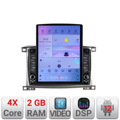 Navigatie Toyota Land Cruiser L100 2002-2008 K-l100 ecran tip TESLA 9.7" cu Android Radio Bluetooth Internet GPS WIFI