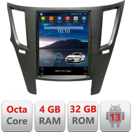 Navigatie tip Tesla Subaru Legacy si Outback 2010-2014 radio gps internet 8Core 4G carplay android auto 4+32 kit-tesla