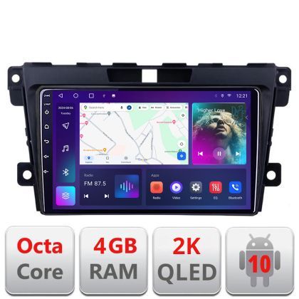 Navigatie Mazda CX-7 2009-2012 C-097 Android Octa Core Ecran 2K QLED GPS 4G 4+32GB 360 KIT-097+EDT-E409-2K