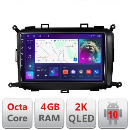 Navigatie Kia Carens 2013-2018 C-2023 Android Octa Core Ecran 2K QLED GPS 4G 4+32GB 360 KIT-2023+EDT-E409-2K