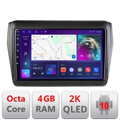 Navigatie Suzuki Swift 2017- C-2179 Android Octa Core Ecran 2K QLED GPS 4G 4+32GB 360 KIT-2179+EDT-E409-2K