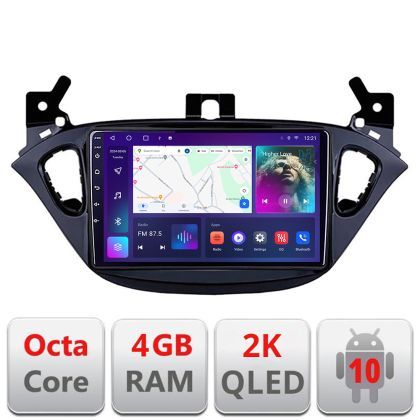 Navigatie Opel Corsa 2013-2016 C-corsa Android Octa Core Ecran 2K QLED GPS 4G 4+32GB 360 kit-corsa+EDT-E409-2K