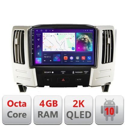 Navigatie Lexus RX300 2003-2008 Android Octa Core Ecran 2K QLED GPS 4G 4+32GB 360 KIT-RX300+EDT-E409-2K