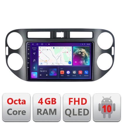 Navigatie VW Tiguan 2009-2015 Android Ecran QLED octa core 4+64 carplay android auto KIT-489v2+EDT-E309V3