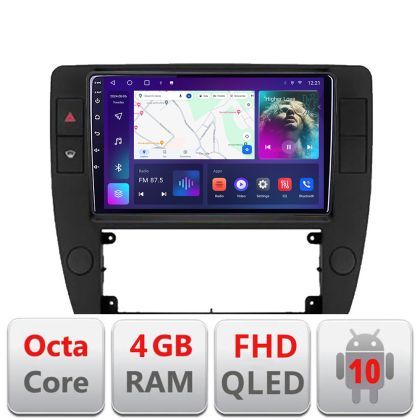 Navigatie Passat B5 1997-2004  Android Ecran QLED octa core 4+64 carplay android auto kit-b5+EDT-E309V3