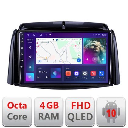 Navigatie Renault Koleos 2009-2016 B-KOLEOS Android Ecran QLED octa core 4+64 carplay android auto KIT-KOLEOS+EDT-E309V3