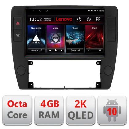 Navigatie Passat B5 1997-2004 Lenovo, Octacore, 4Gb RAM, 64Gb Hdd, 4G, QLED 2K, DSP, Carplay, Bluetooth