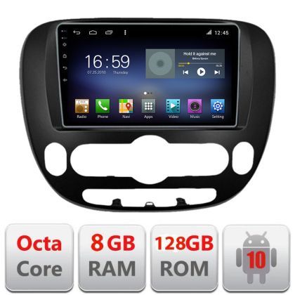 Navigatie Kia Soul 2014-2019 Android radio gps internet Octa Core 8+128 LTE Kit-soul-2014+EDT-E609