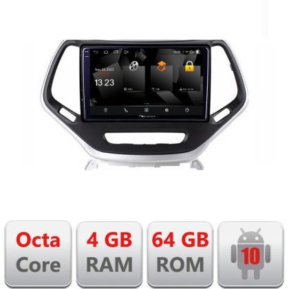 Navigatie Jeep Cherokee 2014-2019 5510-248 Android Octa Core 720p 4+64 DSP 360 camera carplay android auto