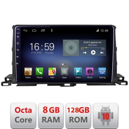 Navigatie Toyota Highlander 2013-2018 Android radio gps internet Lenovo Octa Core 8+128 LTE KIT-highlander13+EDT-E610