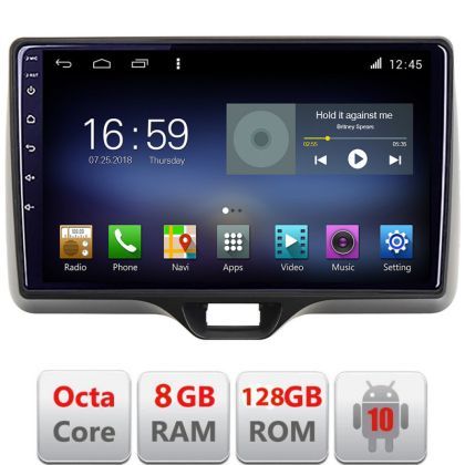 Navigatie Toyota Yaris 2020- Android radio gps internet Lenovo Octa Core 8+128 LTE kit-yaris2020+EDT-E610