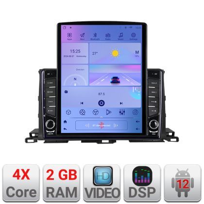 Navigatie Toyota Highlander 2013-2018 Android radio gps internet quad core 2+32 ecran vertical 9.7" KIT-highlander13+EDT-E708