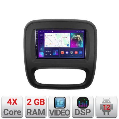 Navigatie Renault Trafic 2014-2017 A-rt09 2+32 GB Android Waze USBNavigatie Internet Youtube Radio v1