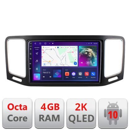 Navigatie VW Sharan 2011-2020 C-SHARAN Android Octa Core Ecran 2K QLED GPS 4G 4+32GB 360 KIT-Sharan+EDT-E409-2K v1