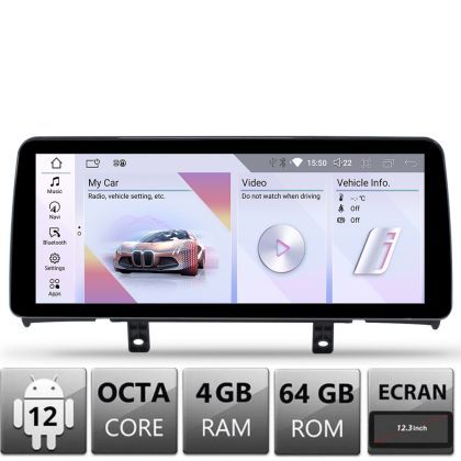 Navigatie dedicata Edotec BMW Seria 1 F20 masini cu NBT Android ecran 12.3" 4+64 4G BT