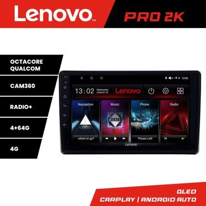 Navigatie Audi A4 B6 Quad Core Lenovo Kit-050 8 core QLED 2K 4+64 360 Android Waze USB Navigatie Internet Youtube Radio v1