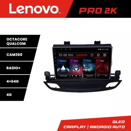 Navigatie Opel Insignia 2018- Lenovo Kit-insignia19 8 core QLED 2K 4+64 360 Android Waze USB Navigatie Internet Youtube Radio