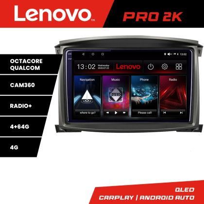 Navigatie Toyota Land Cruiser L100 2002-2006 Android radio gps internet 8 core QLED 2K 4+64 360 Lenovo