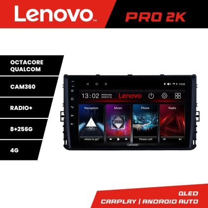 Navigatie grupul VW Lenovo Kit-933 8 core QLED 2K 8+256 360 Android Waze USB Navigatie Internet Youtube Radio