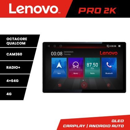 Navigatie Toyota Land Cruiser V8 L200 2008-2019 Lenovo PRO 4+64 2K 13 inch qled android 4G DSP gps internet  Kit-381-type-a