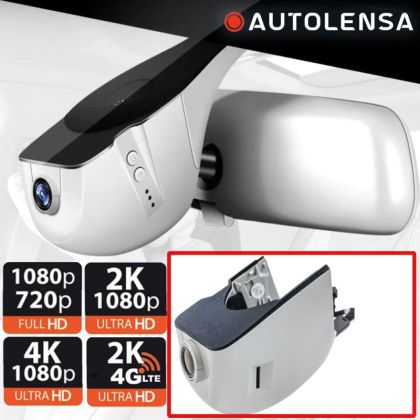 Cameră DVR Audi A4/A5 B9 cu senzor lumina, cameră față-spate 1080p-720p Autolensa, 24/7 Gri AD04