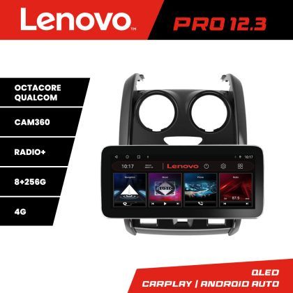 Navigatie Dacia Duster 2012-2019 K-157 Lenovo PRO 8+256 12.3 inch qled android 4G DSP gps internet