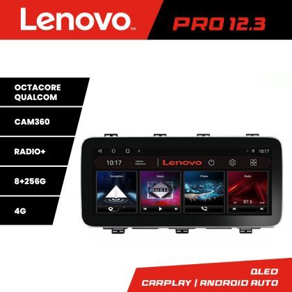 Navigatie Seat Ateca Lenovo PRO 8+256 12.3 inch qled android 4G DSP gps internet  8Core