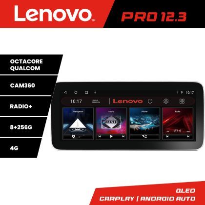 Navigatie Peugeot Bipper, CitroenNemo, Fiat Qubo 2008-2017 Lenovo PRO 8+256 12.3 inch qled android 4G DSP gps internet  Kit-bipper v1