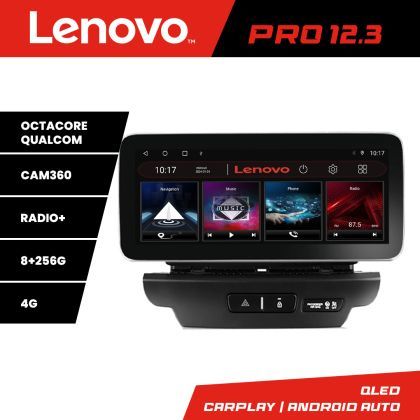 Navigatie Kia Ceed 2018-2020 Lenovo PRO 8+256 12.3 inch qled android 4G DSP gps internet  KIT-ceed18